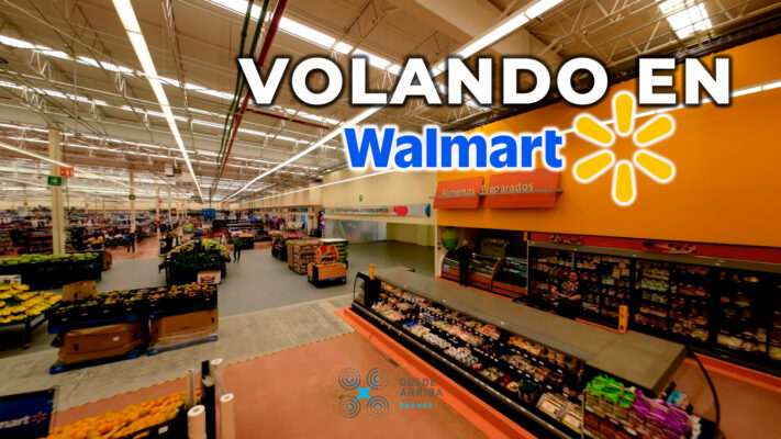 Vuelo con drone FPV en Walmart Hermosillo durante remodelación