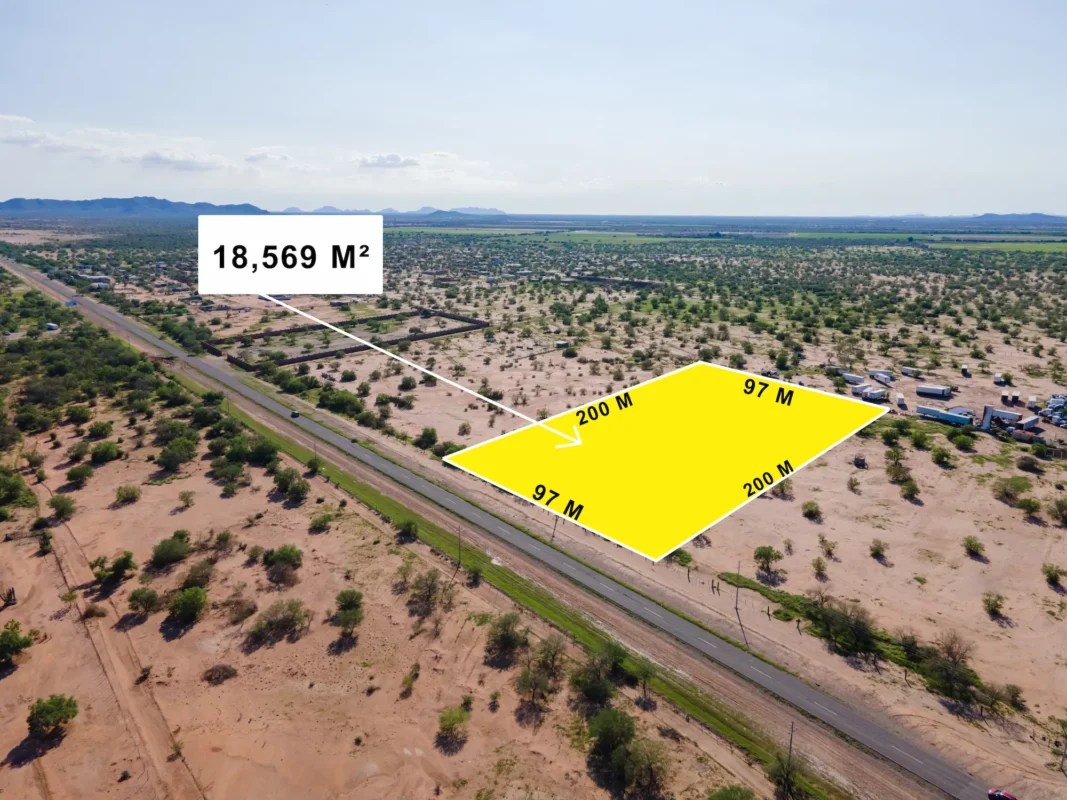 Terreno km 13 en venta fotos con dron desde arriba drones hermosillo sonora
